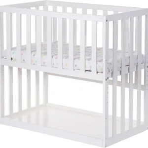Childhome - Bedkant Wieg + Wielen - 50x90 Cm - Hout - Wit