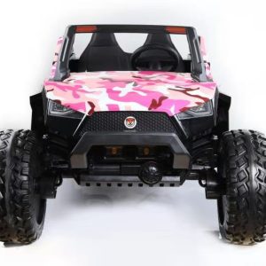 24 volt kinder jeep 2 persoons met afstandsbediening camo roze