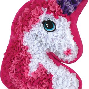 Doe-Het-Zelf Kussen - Pluizig Plezier - Pluche Eenhoorn Kussen