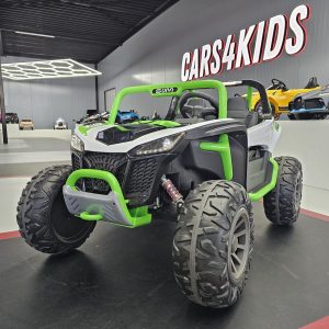 Elektrische kinder Buggy 24 volt 2 persoons wit/groen