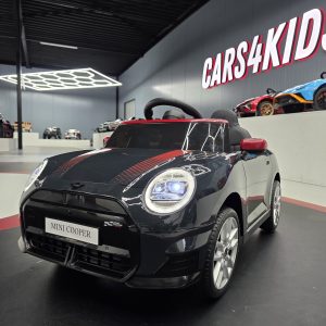 Elektrische kinderauto Mini Cooper S 12 volt metallic zwart