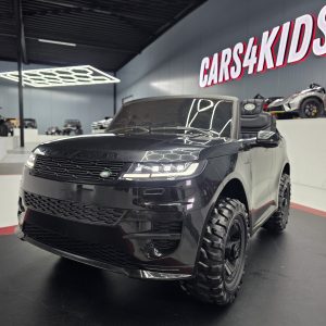 Elektrische kinderauto Range Rover Sport 2 persoons zwart 24 volt