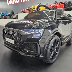 Audi Q8 elektrische kinderauto metallic zwart
