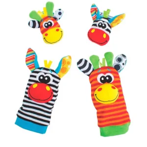 Playgro  - Pols en Voetrammelaarset Zebra & Giraf