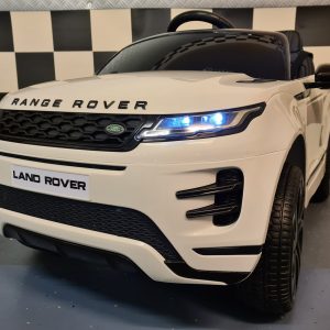Kinderauto Evoque 12 volt met 4 motoren wit