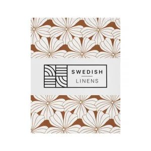 Swedish Linens - Ledikant Hoeslaken Flowers (60x120cm)