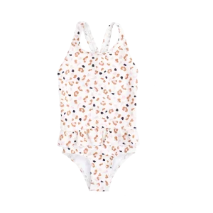 Swim Essentials - Meisjes Badpak Kaki Panterprint