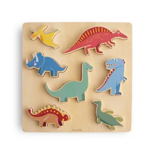 Mushie - Houten Puzzel Dino