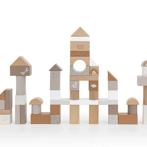 Label Label -  Houten Blokken Set (50 stuks)