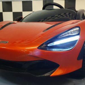 Kinder auto McLaren 720S elektrische accu auto 12V metallic oranje