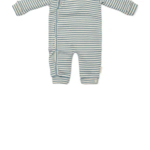Little Dutch - Boxpak- Eendelige Pyjama - Stone Blue Stripe blauw