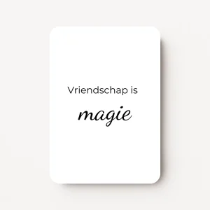 Minikaartje - Vriendschap is magie