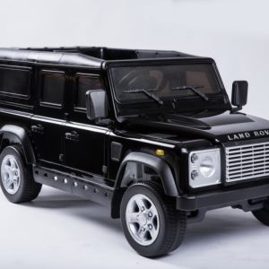 Elektrische kinderauto Land Rover Defender zwart