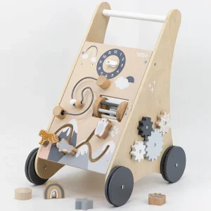 Tryco - Houten Activiteiten Loopwagen met Blokken