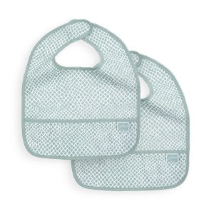 Jollein - Slabbetje Waterproof Snake | Ash green 2 Stuks