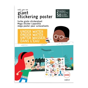 Makii - Turbo Grote Stickerplaat - Water
